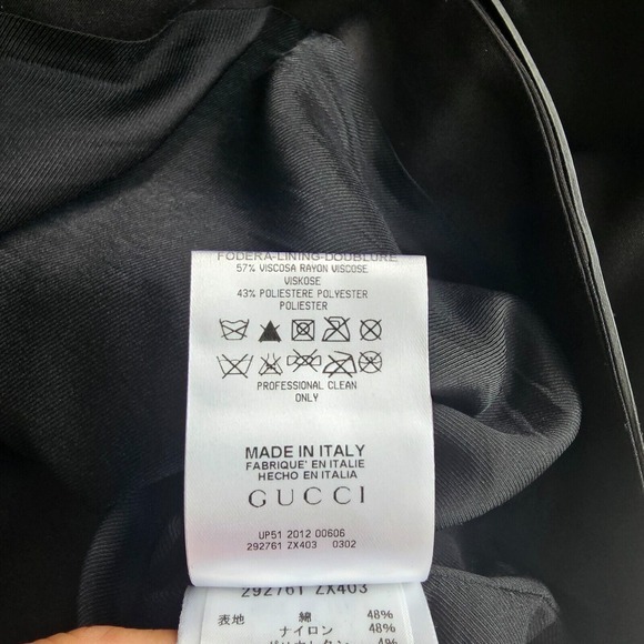 GUCCI Skirt Leather Belt Buckle Women‎ 42 Small Black Mini Pencil LuxuryITALY - Picture 15 of 16